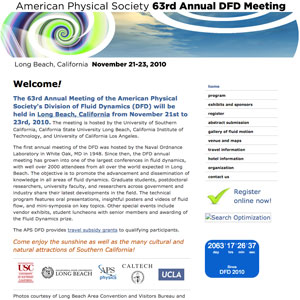 American Physical Society 63rd Annual Division of Fluid Dynamics Meeting