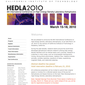 8th International Conference on High Energy Density Laboratory Astrophysics